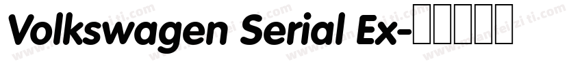 Volkswagen Serial Ex字体转换